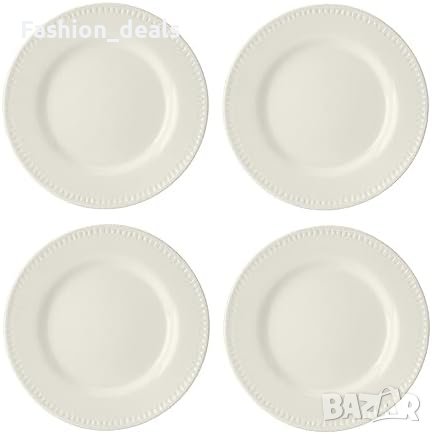 Нов комплект от 4 броя Елегантни Чинии Mikasa Cranborne Дом Подарък