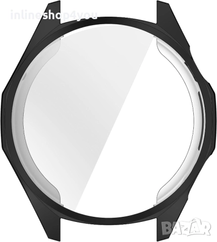 Силиконов Кейс 360° Градуса за Часовник Huawei Watch GT6 46mm - Черен, снимка 3 - Смарт гривни - 52648331
