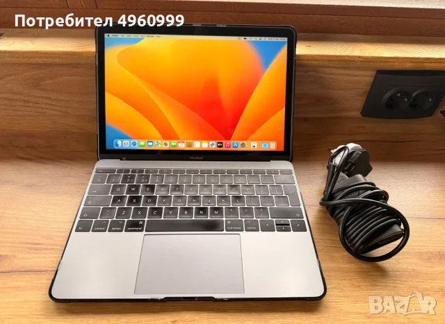 MacBook Retina 12” 2017 / зарядно + кейс