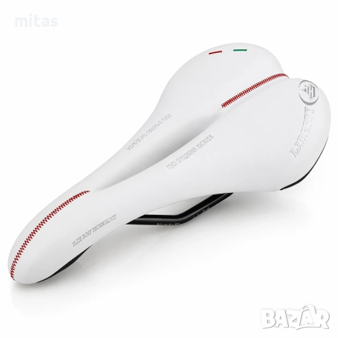 Седалка за велосипед Selle Monte Grappa Liberty, бяла, Made in Italy, снимка 2 - Аксесоари за велосипеди - 47369977