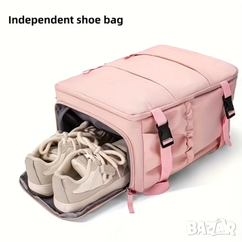 Унисекс Раница за Пътуване 40x30x20 см Кабинна Чанта, Одобрена от Авиокомпаниите, 180° Дамска/Мъжка!, снимка 5 - Раници - 53191600