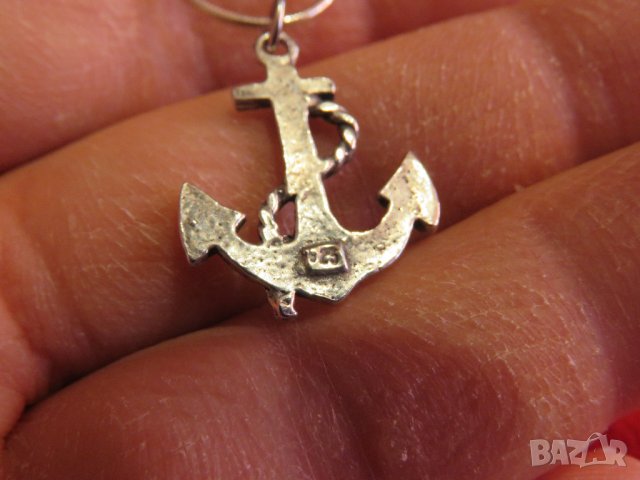 Малка сребърна котва със синджирче - попътен вятър и закрила за всеки моряк сребро морски, снимка 3 - Колиета, медальони, синджири - 35336091