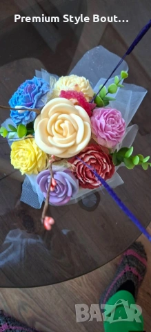 букет от соеви свещи , снимка 13 - Декорация за дома - 54004949