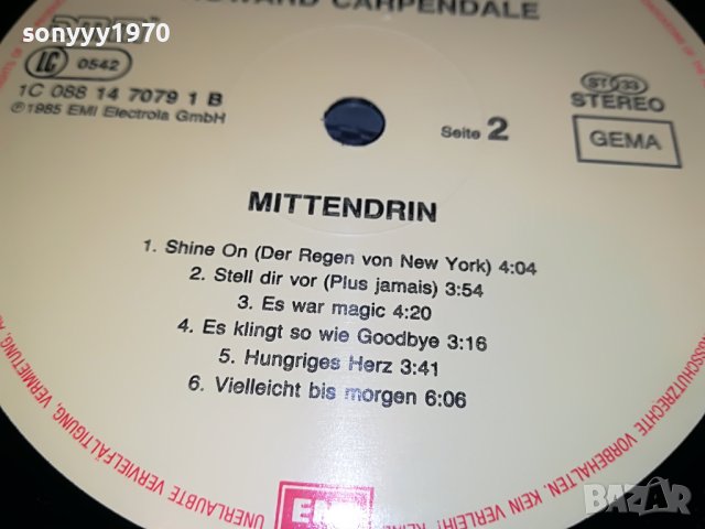 HOWARD CARPENDALE-ПЛОЧА 0404231041, снимка 18 - Грамофонни плочи - 40247494