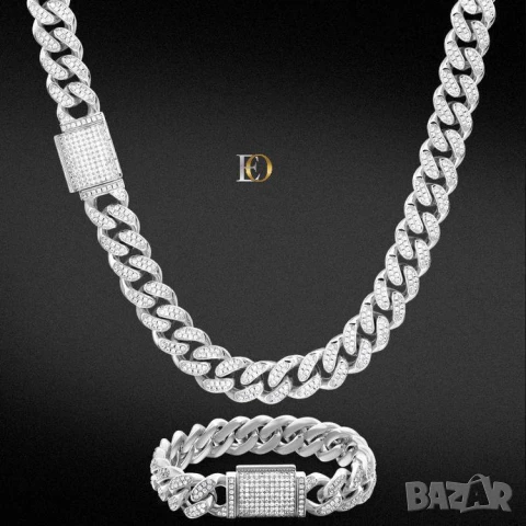 Комплект с 2 години гаранция *

Оригинална стомана 

КОЛИЕ: 131 гр. 
 
Гривна : 41. , снимка 3 - Бижутерийни комплекти - 51007900