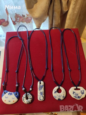 Порцеланови бижута, снимка 16 - Бижутерийни комплекти - 39794243