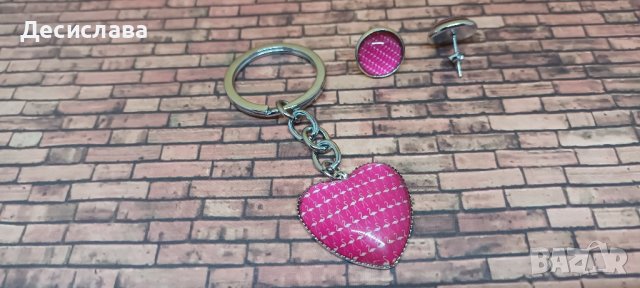 Комплект обеци и ключодържател "Фламинго", снимка 8 - Други - 33942182