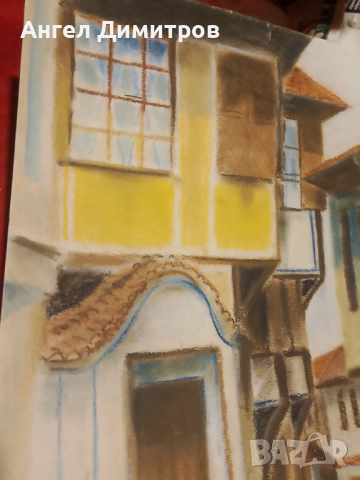 Р. Томов пастел картина , снимка 6 - Картини - 51882743