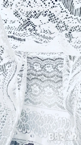 Бяла рокля индийска памучна дантела, снимка 9 - Рокли - 51025852