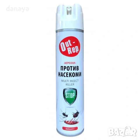 6593 Спрей против насекоми Out Rep 400 мл, снимка 3 - Препарати за почистване - 54225879
