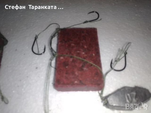 капан за риболов на сладководни риби със 4 куки или така наречената комбайна , снимка 12 - Такъми - 51360657