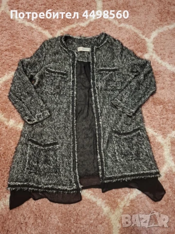 ZARA Пухена Жилетка, снимка 3 - Жилетки - 51157282