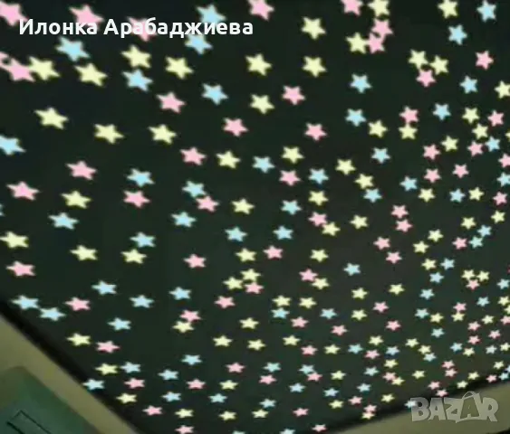 Светещи фигурки за стена – звезди и луни в цветен микс, снимка 6 - Фигурки - 48347616