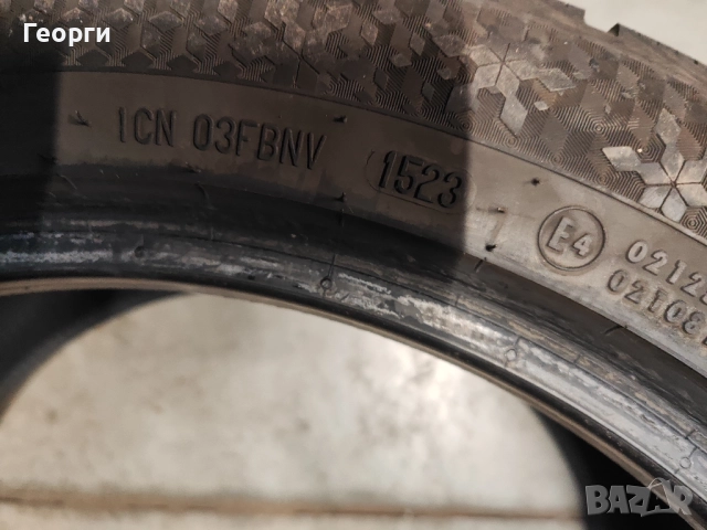 2бр. зимни гуми 245/45/18 Continental, снимка 6 - Гуми и джанти - 52422049