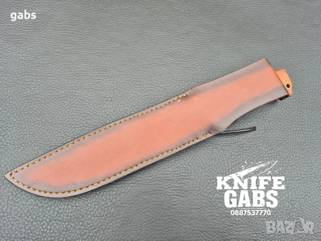 Уникален комплект от два ножа-масивен и компактен в една кания,LN437, снимка 11 - Ножове - 53176709