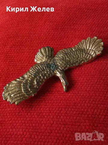 Стара ПОЗЛАТЕНА ОЛОВНА ФИГУРКА на ОРЕЛ ПОДХОДЯЩА За ДЕКОРАЦИЯ АПЛИКАЦИЯ РЕСТАВРАЦИЯ 40922, снимка 11 - Колекции - 46961104