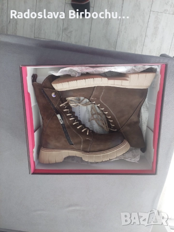 Кафяви боти, снимка 3 - Дамски боти - 52392872