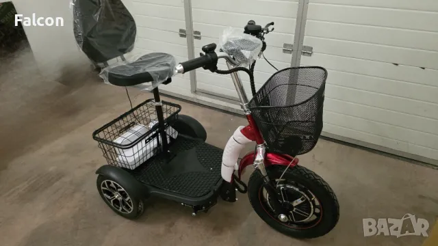 Електрическа триколка Falcon Traffic 950W с равна платформа и крачна спирачка, снимка 5 - Мотоциклети и мототехника - 35781881