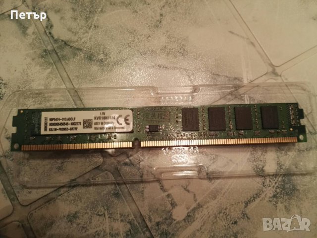Рам памет, KINGSTON, 4GB, DDR3, 1600MHz, RAM, KVR16N11/4,memory двустранна,едностранна DESKTOP, ддр3, снимка 3 - RAM памет - 31166574