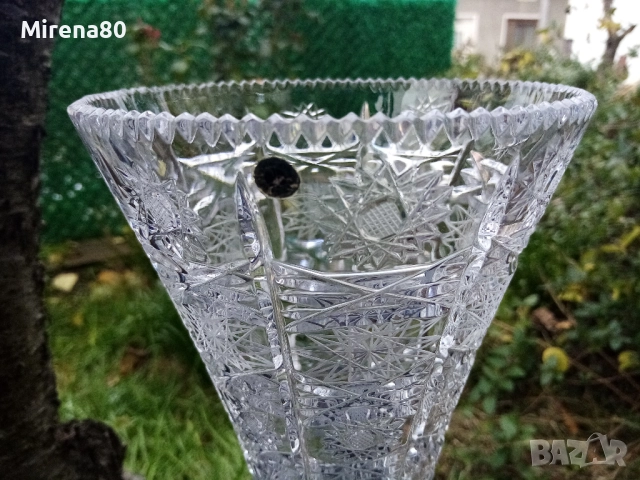 Българска кристална ваза - нова !, снимка 2 - Вази - 52654869