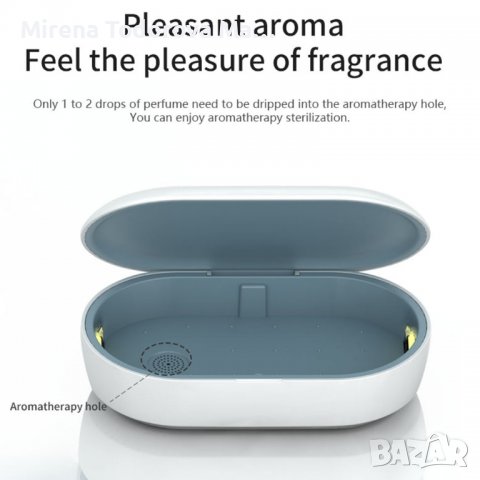 UV КУТИЯ ЗА СТЕРИЛИЗАЦИЯ С БЕЗЖИЧНО ЗАРЯДНО ЗА ТЕЛЕФОН, снимка 5 - Безжични зарядни - 38252310