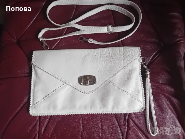 Италианска чантичка/клъч естествена кожа, снимка 5 - Чанти - 49332152