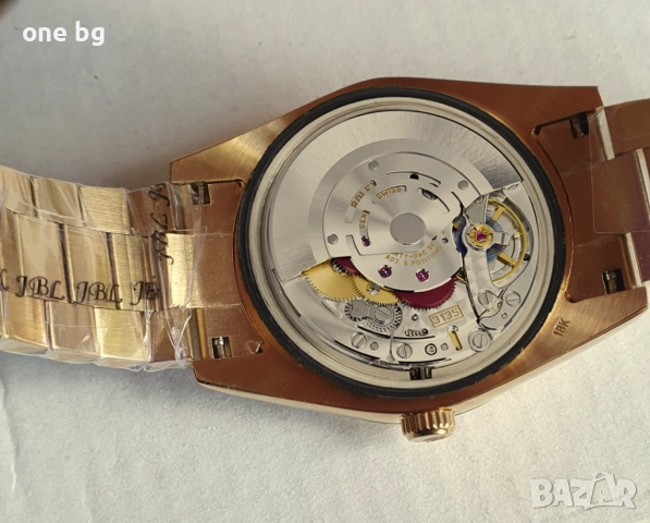 Rolex Day Date President Gold Green Diamond Bezel, снимка 11 - Луксозни - 52461127