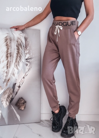 Дамски памучен удобен ежедневен панталон 