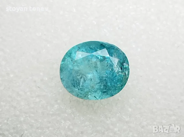 Пленяващ турмалин с цвят Параиба - 1.68кт. НОВ! Сертификат!, снимка 6 - Колиета, медальони, синджири - 43973691