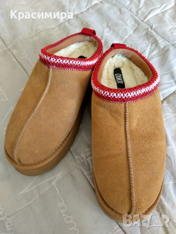 Естествена кожа обувки/пантофи 