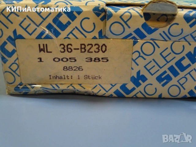 фотоелектрически сензор SICK WL36-B230 Photoelectric sensor 10-30VDC, снимка 10 - Резервни части за машини - 54205284