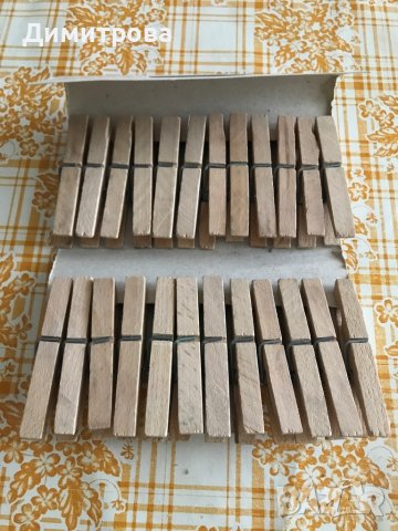 Щипки за пране - дървени, снимка 5 - Други стоки за дома - 37528176
