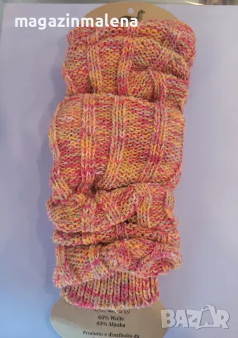 9 цвята италиански плетени вълнени калци от глезени до колена вълнени гети вълнени калцуни, снимка 8 - Дамски чорапи - 27358490