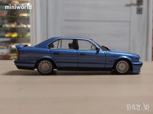 BMW Alpina B10 BiTurbo E34 5-Seria 1987 - мащаб 1:43 на Solido моделът е нов в PVC дисплей-кейс, снимка 5 - Колекции - 42336542