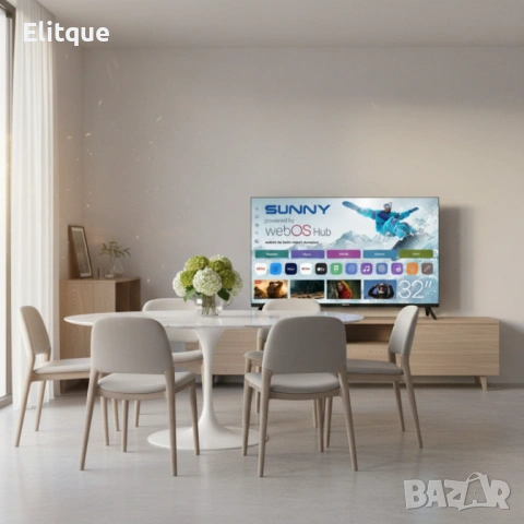 Телевизор Sunny SN32HMLN-W02S – 32" LED Smart TV с WebOS, Wi-Fi и DVB-T2/C/S2