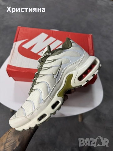 Nike Air Max Plus Phantom/Neutral Olive/Cargo Khaki, снимка 3 - Маратонки - 56443012