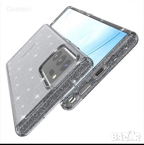  Samsung Galaxy Note20 Ultra / Note20 Plus / Note20 Pro Предпазен гръб с брокат , снимка 3 - Калъфи, кейсове - 30295411