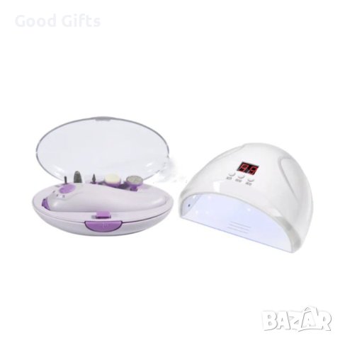 1 + 1 ОФЕРТА UV LED ЛАМПА ЗА МАНИКЮР И ЕЛЕКТРИЧЕСКА ПИЛА ЗА НОКТИ С ПРИСТАВКИ, снимка 2 - Други - 40677919