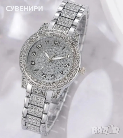 Дамски часовник с пръстен,2 гривни , обеци и колие , снимка 6 - Дамски - 44619343