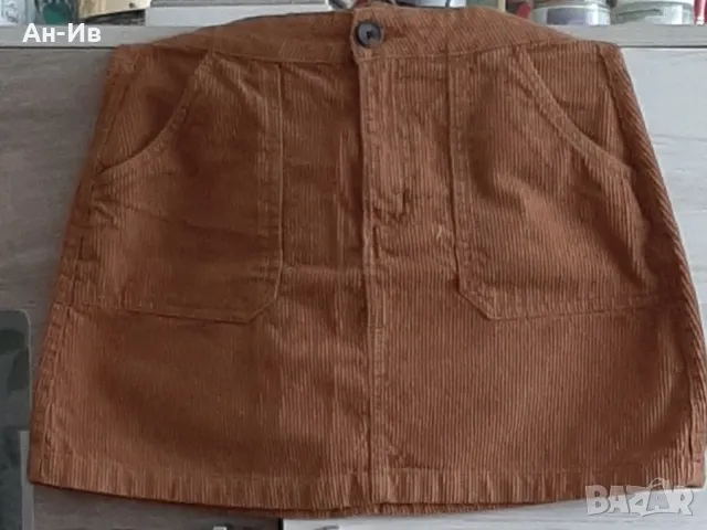 Поличка от едро рипсено кадифеDENIM CO