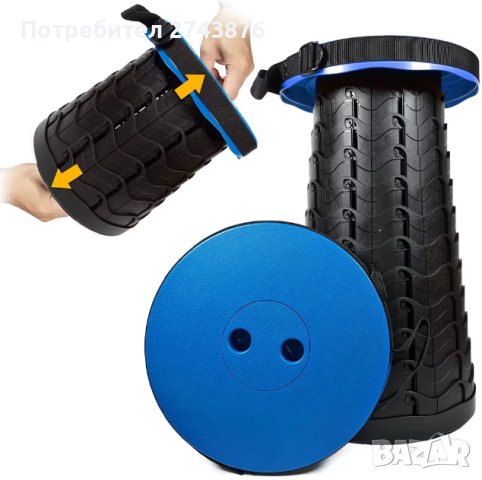  СГЪВАЕМ ТЕЛЕСКОПИЧЕН СТОЛ ЗА КЪМПИНГ И РИБОЛОВ, снимка 1