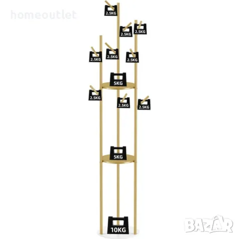 ПРОМОЦИЯ Статична закачалка за дрехи с атрактивен дизайн WISFOR JJ-ZY163, снимка 4 - Закачалки - 50192232