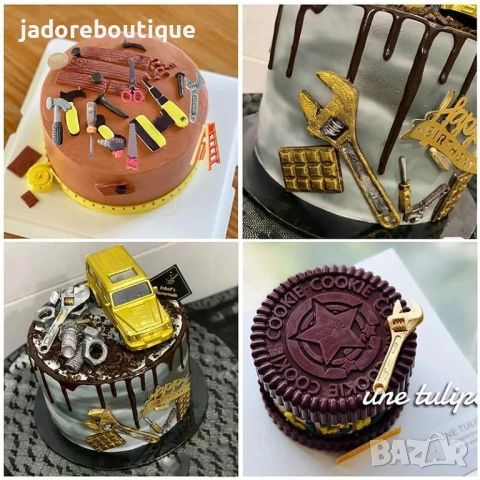 Силиконов молд Строителни инструменти водопровод различни видове мъжки, снимка 6 - Форми - 46543724