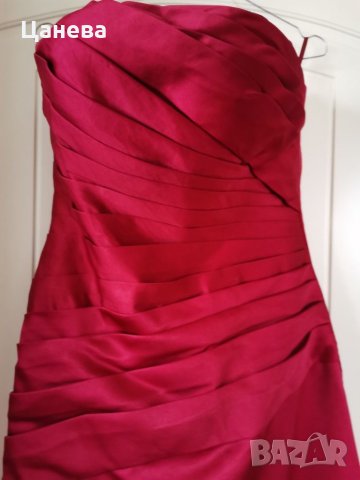 Червена официална дамска рокля, снимка 2 - Рокли - 31619038