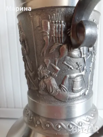 Комплект за вино и ракия от калай Antik*Vintage  #42, снимка 9 - Антикварни и старинни предмети - 47983497