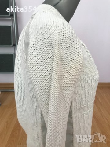 Бял пуловер, снимка 8 - Блузи с дълъг ръкав и пуловери - 34154835