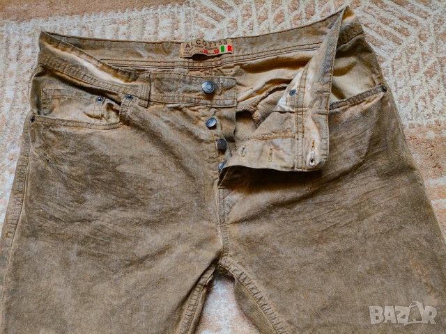 Италиански дънки Alcott 53, слим, № 36 (L), шоколадов цвят