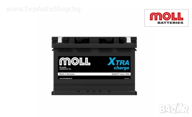 Акумулатор MOLL X-TRA Charge 12V 75Ah 720A