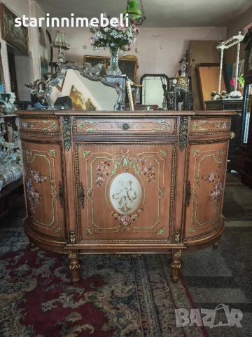 Изключителен рисуван комод , снимка 8 - Бюфети - 52519026