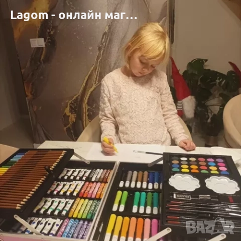 Детски комплект за рисуване и оцветяване Maaleo, 144 части, в куфарче, розов, снимка 14 - Рисуване и оцветяване - 52562029